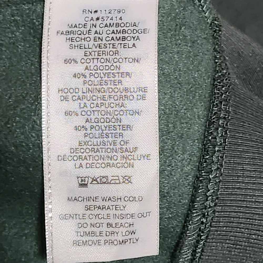 TRUE RELIGION NWT Zip Hoodie Mens Large Green Hip Hop Streetwear Y2K Urban